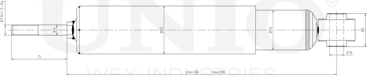 Амортизатор подвески (Unio). Артикул SAB-10767