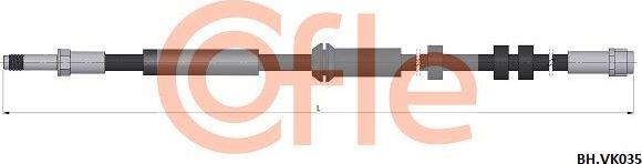 Тормозной шланг Cofle. Артикул 92.BH.VK035