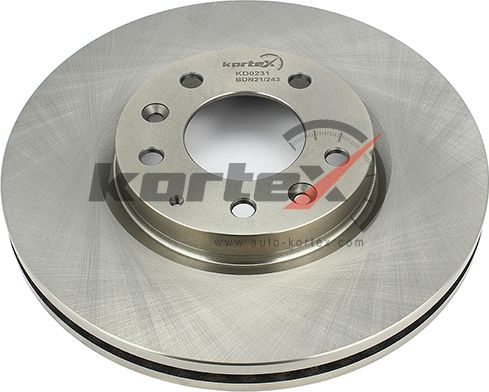 Торм.диск пер.[296x28] 5 отв. (Kortex). Артикул KD0231