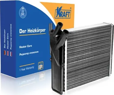 Радиатор отопителя ВАЗ 2123 Шеви-Нива алюминиевый (Kraft). Артикул KT104018