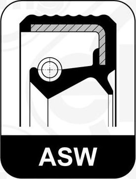 Сальник, уплотнительное кольцо Elring (АСМ (полиакриловый каучук)). Артикул 222.880