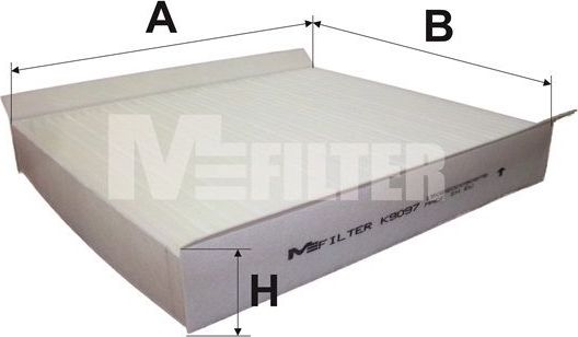 Салонный фильтр MFilter. Артикул K 9097