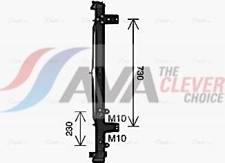 Радиатор охлаждения двигателя AVA ** CLEVER FIT ** для DAF XF 2012-2026. Артикул DF2098