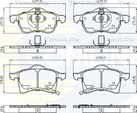 Тормозные колодки Comline Comline. Артикул CBP3583