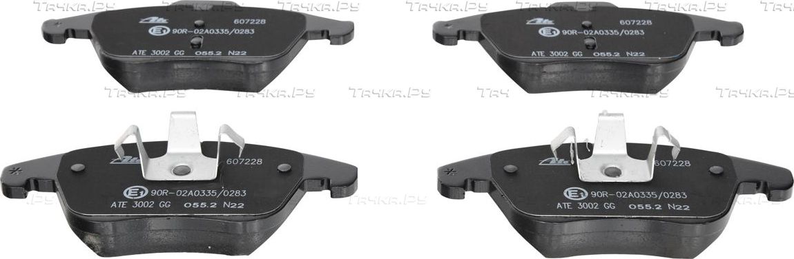 Тормозные колодки ATE передние для Volvo V60 I 2010-2018. Артикул 13.0460-7228.2