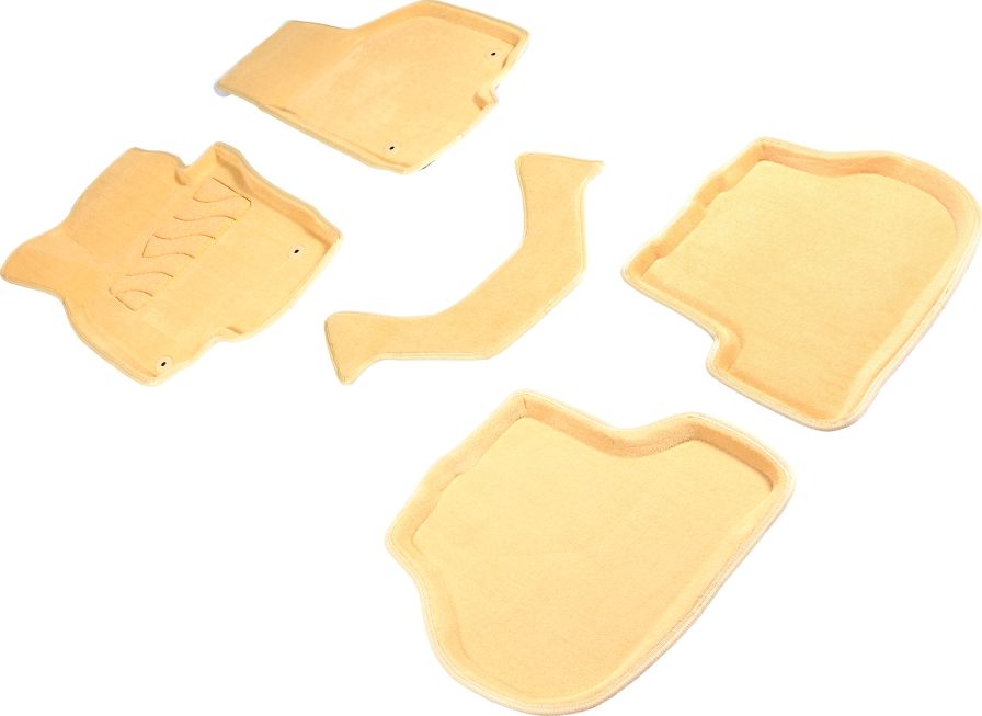 Коврики Seintex 3D ворсовые для салона Volkswagen Golf VI 2009-2012 Бежевый. Артикул 84751