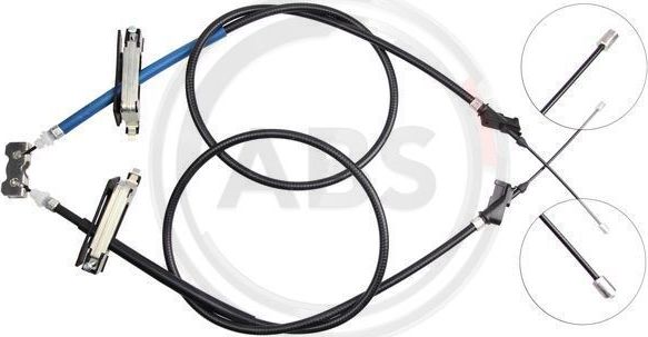 Трос ручника (тросик ручного тормоза) ABS для Ford Focus I 1998-2001. Артикул K17442