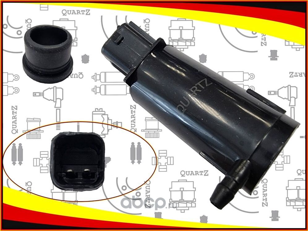 QZ9851025000 HYUNDAI Accent II (LC) 2000.01> Насос стеклоомывателя (Quartz). Артикул QZ9851025000