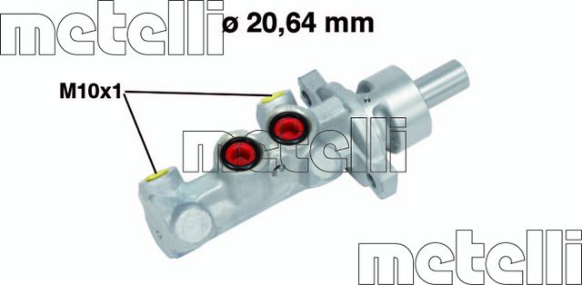 Тормозной цилиндр главный Metelli (алюминий) для Toyota Echo 2002-2005. Артикул 05-0709