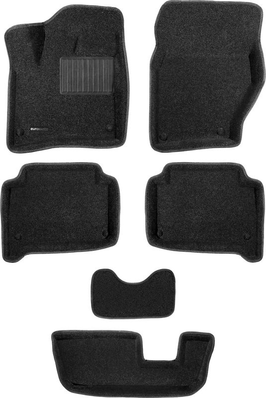 Коврики текстильные Euromat 3D Business для салона Audi Q7 I (3-ий ряд) 2005-2015. Артикул EMC3D-001105.1