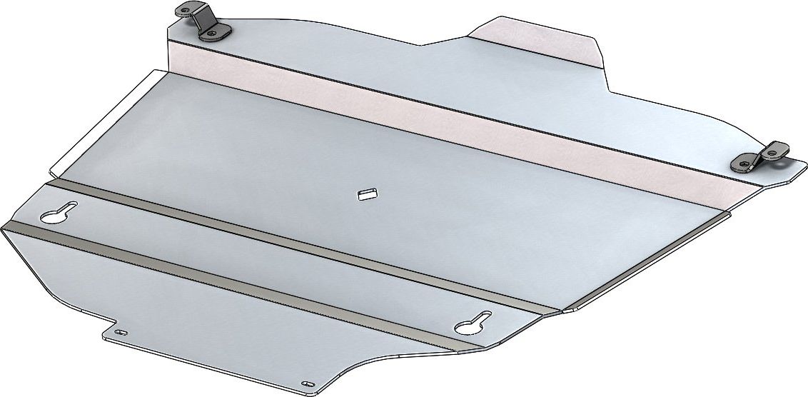 Защита алюминиевая АВС-Дизайн для картера и КПП Toyota RAV4 V (XA50) 2019-2026. Артикул 24.36ABC