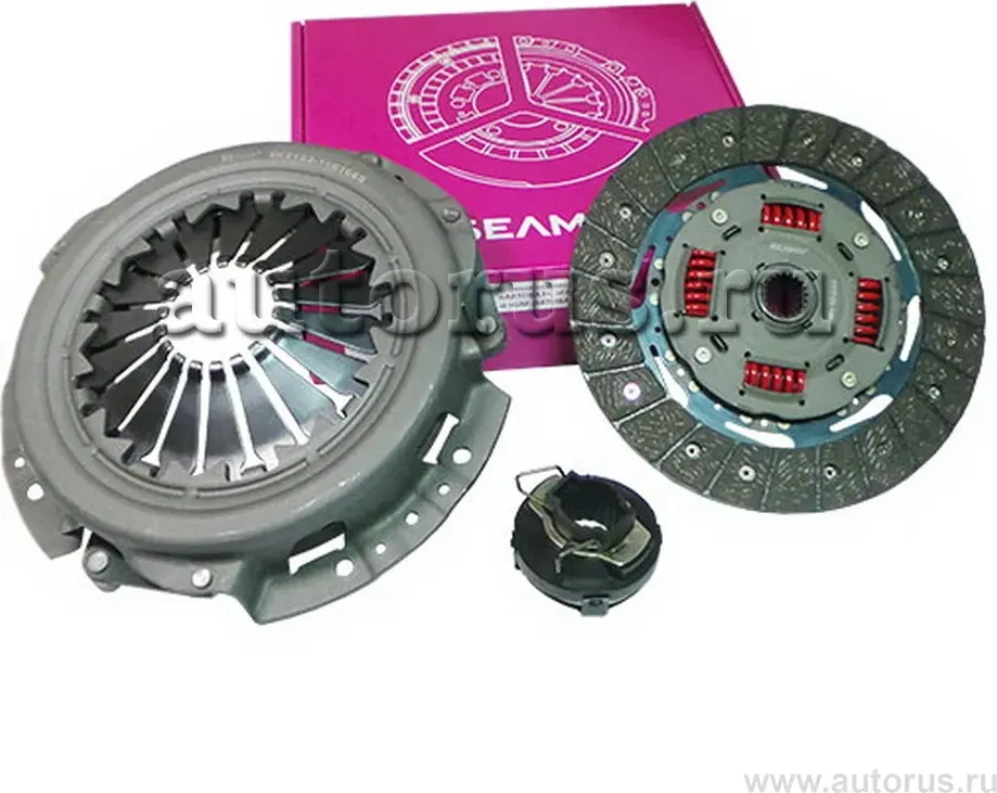 Сцепление ВАЗ 2123 БелМаг в сборе (диск нажимной, ведомый, выжимной подшипник) (Belmag). Артикул BM0206