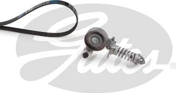 Приводной ремень поликлиновой с роликами (комплект) Gates Micro-V® UNIQUE FIT для Opel Adam I 2012-2019. Артикул K016PK1390XS