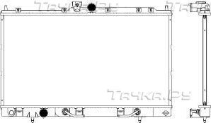 Радиатор охлаждения двигателя Sakura. Артикул 3321-1007