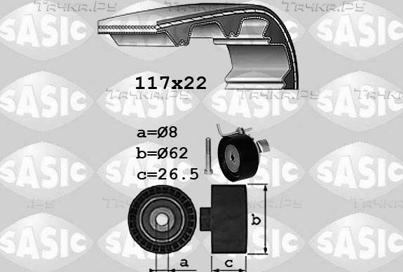 Ремень ГРМ с роликами (комплект) Sasic для Ford Focus III 2010-2019. Артикул 1756080