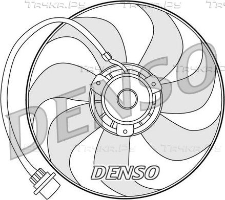 Вентилятор радиатора двигателя Denso для Volkswagen Polo III 1996-2001. Артикул DER32001
