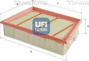 Воздушный фильтр UFI. Артикул 30.698.00