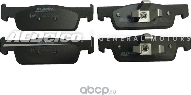 Тормозные колодки ACDelco передние для Smart Forfour II ((W453) 2014-2026. Артикул 19374467