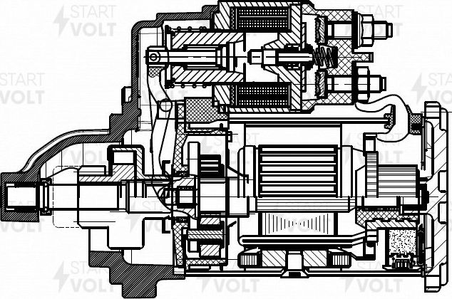 Стартер StartVOLT для УАЗ Patriot I 2018-2026. Артикул LSt 0313
