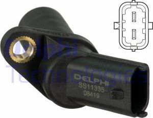 Датчик положения коленвала Delphi для IVECO Massif 2008-2011. Артикул SS11335