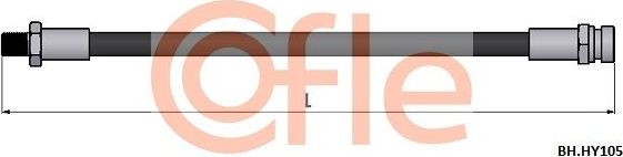 Тормозной шланг Cofle задний для Hyundai Sonata IV (EF) 2001-2004. Артикул 92.BH.HY105