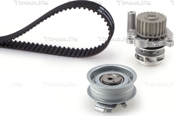 Помпа (водяной насос) с комплектом ремня ГРМ Gates PowerGrip® для Volkswagen Touran I 2006-2009. Артикул KP15489XS-2