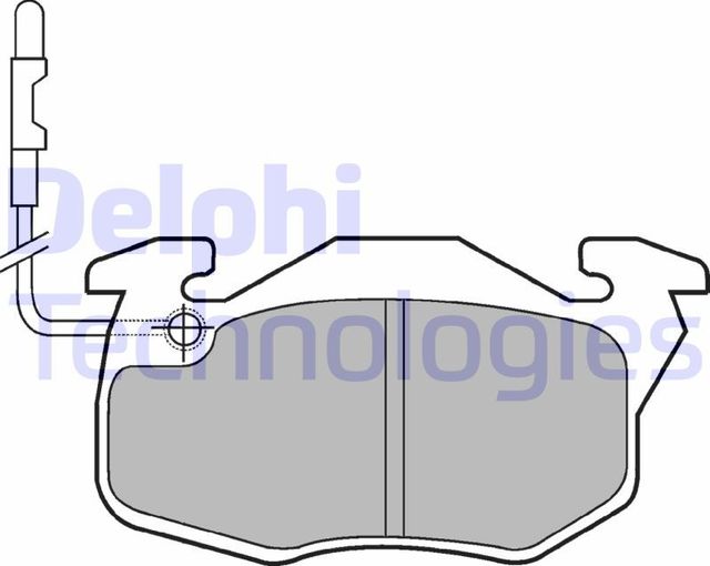 Тормозные колодки Delphi (Low-Metallic). Артикул LP490