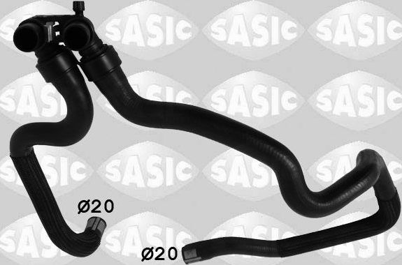 Патрубок радиатора (системы охлаждения) Sasic для Citroen Xsara 1999-2005. Артикул 3400051