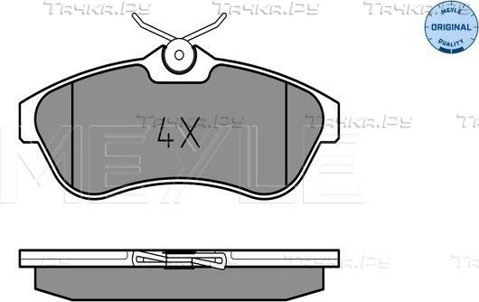 Тормозные колодки Meyle Original передние для Citroen C3 I 2002-2010. Артикул 025 234 0919
