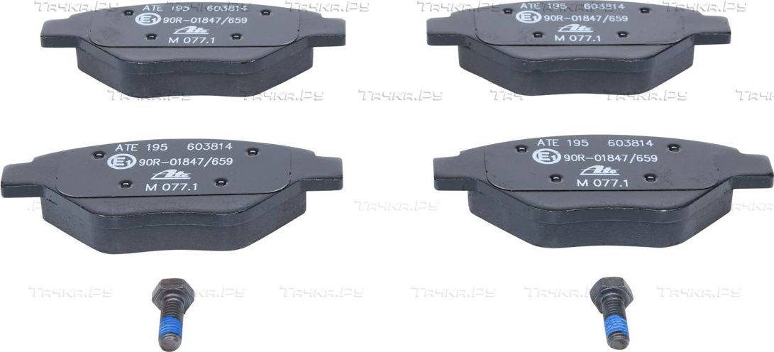 Тормозные колодки ATE передние для Renault Megane II 2002-2008. Артикул 13.0460-3814.2
