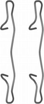 Ремкомплект тормозных колодок Hella. Артикул 8DZ 355 201-501