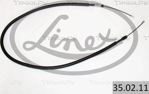 Трос ручника (тросик ручного тормоза) Linex. Артикул 35.02.11