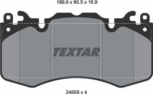 Тормозные колодки Textar. Артикул 2465901
