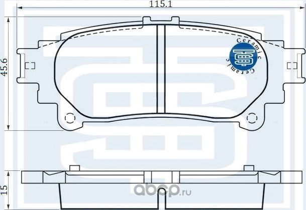 Колодки тормозные задние (Starke). Артикул 179785