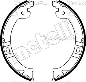 Тормозные колодки (стояночная тормозная система) Metelli. Артикул 53-0027