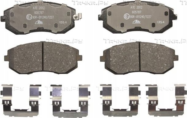 Тормозные колодки ATE передние для Subaru Forester III 2009-2013. Артикул 13.0460-5787.2