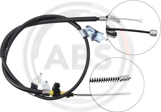 Трос ручника (тросик ручного тормоза) ABS задний правый для Toyota Yaris II 2005-2012. Артикул K16528