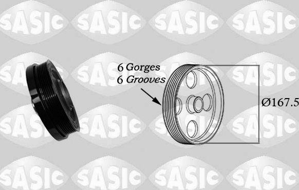 Шкив коленвала Sasic. Артикул 2156078