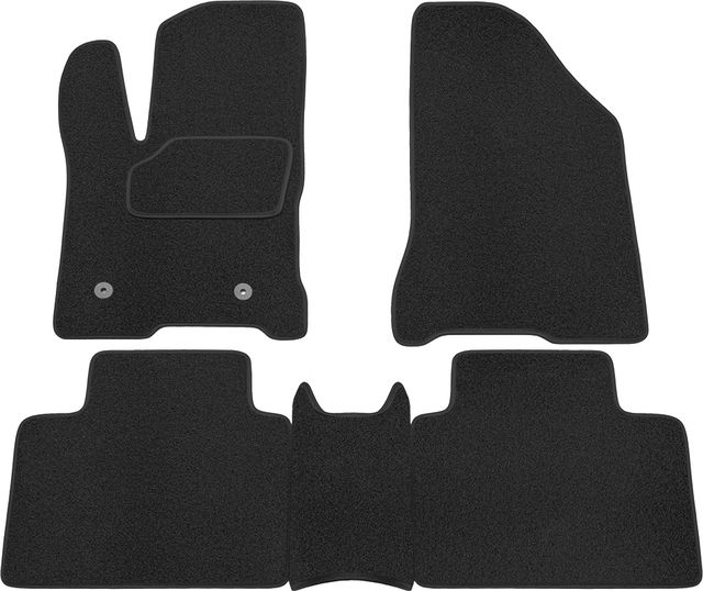 Коврики Rezkon Transformer (резиновые с ворсовыми ковриками-вкладышами) для салона Lada Vesta 2015-2026. Артикул 2539045100