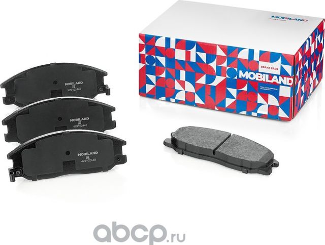 Колодки тормозные дисковые передние (4 шт.) с п/шум. пласт. HYUNDAI SANTA FE I ( (Mobiland). Артикул 429102440