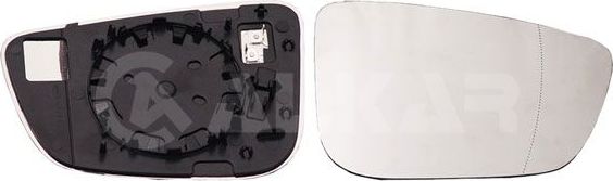 Зеркальное стекло бокового зеркала Alkar правое для BMW 7 VI (G11/G12) 2015-2026. Артикул 6472491