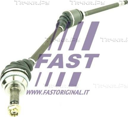 Полуось (привод в сборе, приводной вал) Fast правая для Renault Master II 1998-2001. Артикул FT27180