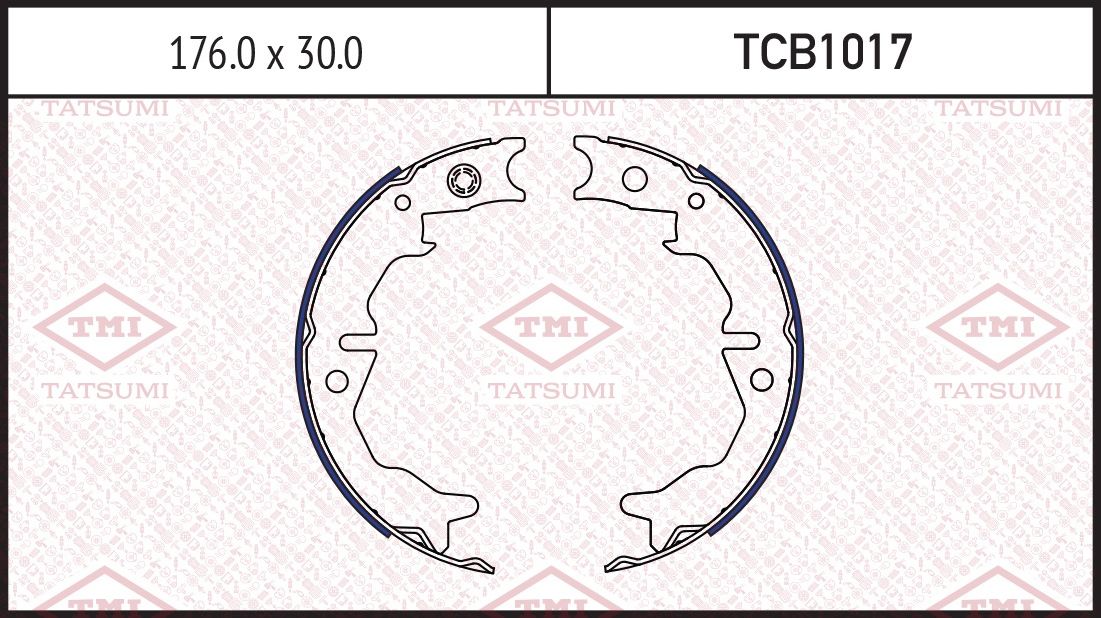Тормозные колодки барабанные TOYOTA MARK 2/ALTEZZA 98 (Tatsumi). Артикул TCB1017