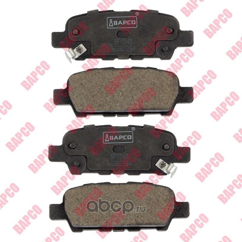 Колодки тормозные дисковые зад. NISSAN QASHQAI,TEANA I,TIIDA 07-13, X (Bapco) Bapco. Артикул BP0545