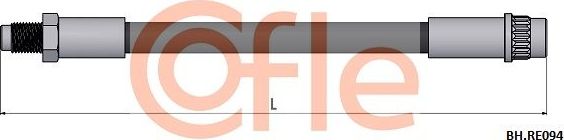 Тормозной шланг Cofle задний для Renault Laguna I 1993-2001. Артикул 92.BH.RE094