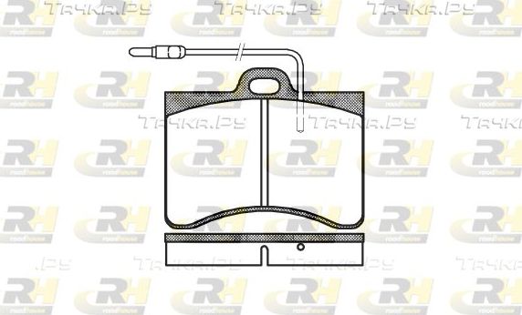 Тормозные колодки RoadHouse передние для Citroen CX II 1985-1992. Артикул 2086.04