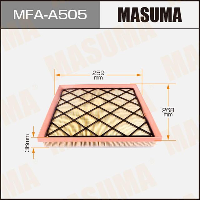 Воздушный фильтр Masuma. Артикул MFA-A505