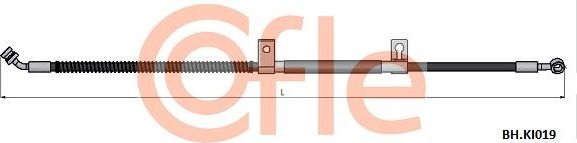 Тормозной шланг Cofle передний правый для Kia Sorento I 2002-2009. Артикул 92.BH.KI019