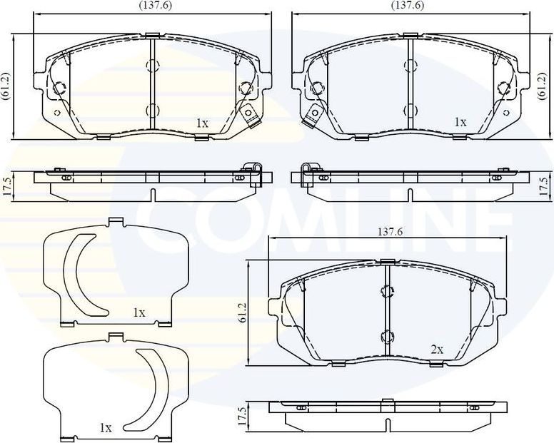 Тормозные колодки Comline Comline. Артикул CBP32529
