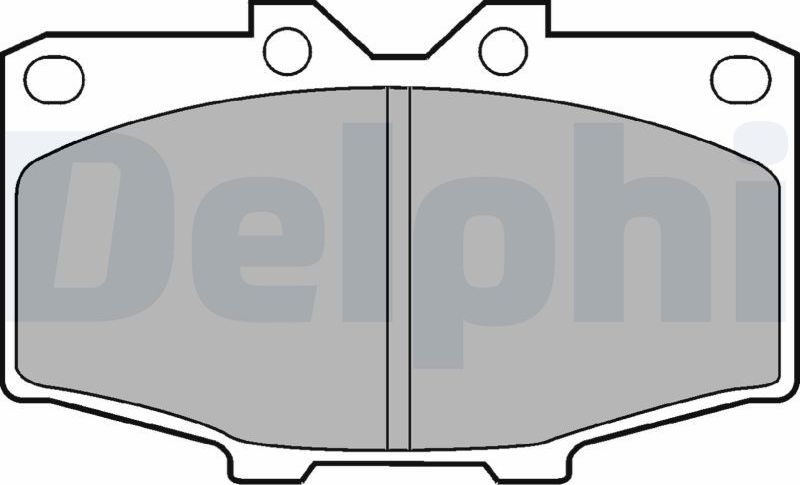 Тормозные колодки Delphi (Low-Metallic). Артикул LP448